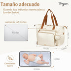 Tonyeee Bolsa de pañales, bolso grande del hospital del bebé para l...