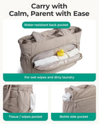 BAGSMART Bolsa de pañales, bolsa de hospital para parto de parto, b...