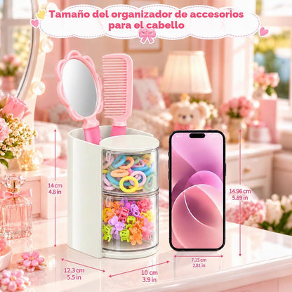 Luscinia - Organizador de accesorios para el cabello con soporte pa...