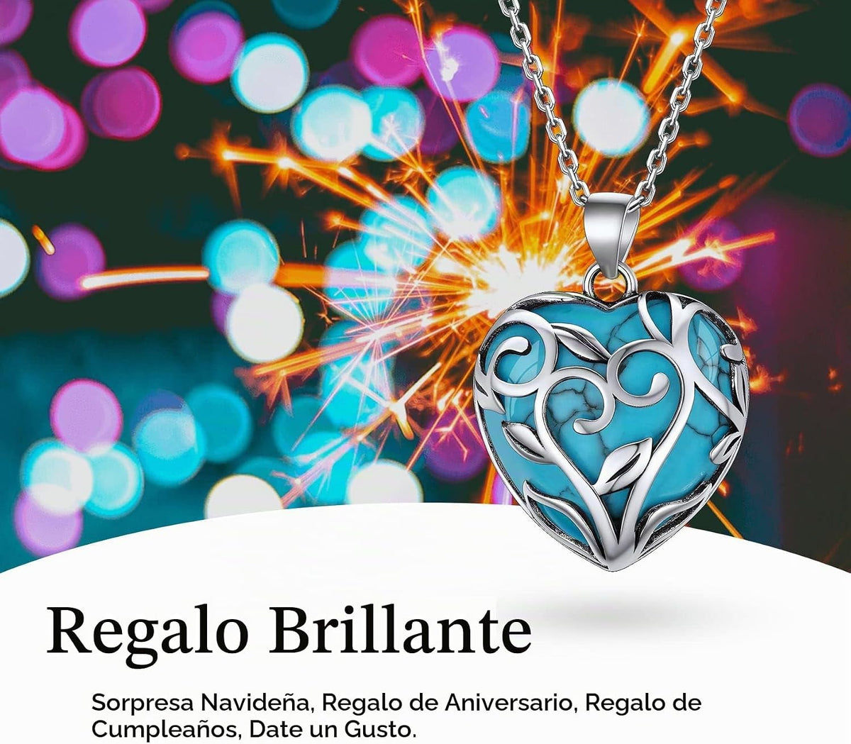 Bestyle Collar de cristal curativo envuelto en árbol de la vida, co...