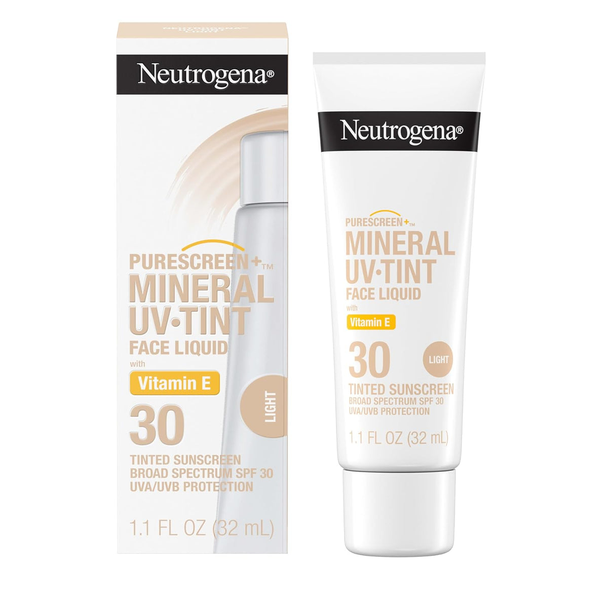 Neutrogena Purescreen+ Protector solar tintado para rostro SPF 30,...