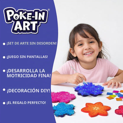 Skillmatics Poke-in Art - Ramo de flores, kit de manualidades de ma...