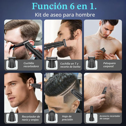 Bomxin Manscape - Cortadora de cuerpo y barba para hombres, imperme...