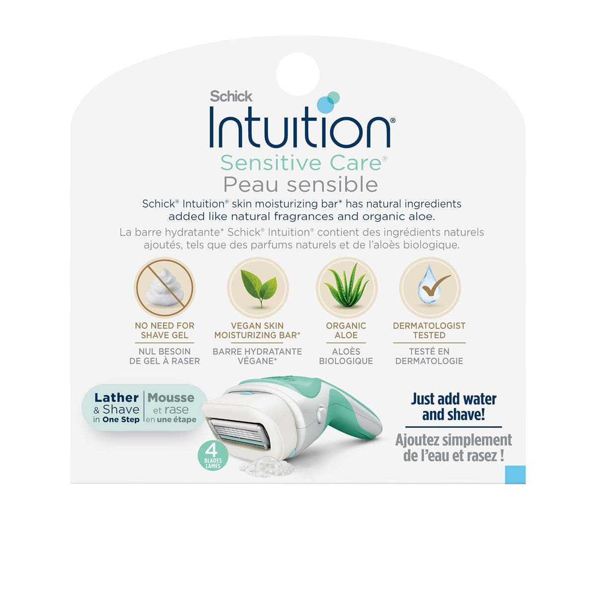 INTUITION Schick Repuesto, Maquinillas de Afeitar para Mujeres con...