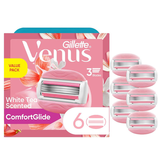 Gillette Venus ComfortGlide White Tea Cuchillas de afeitar para muj...