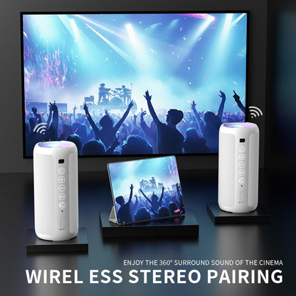 Ortizan Altavoz Bluetooth portátil: IPX7 impermeable, 24W sonido fu...
