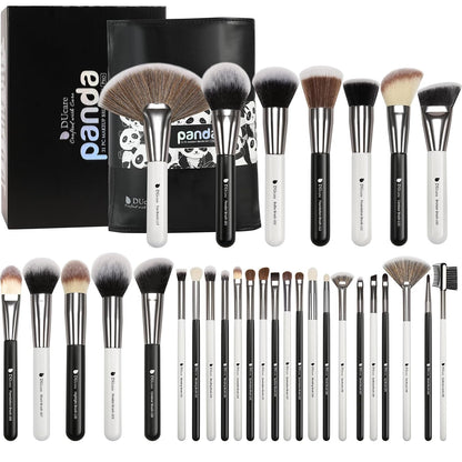 DUcare Juego de 31 brochas de maquillaje profesional con organizado...