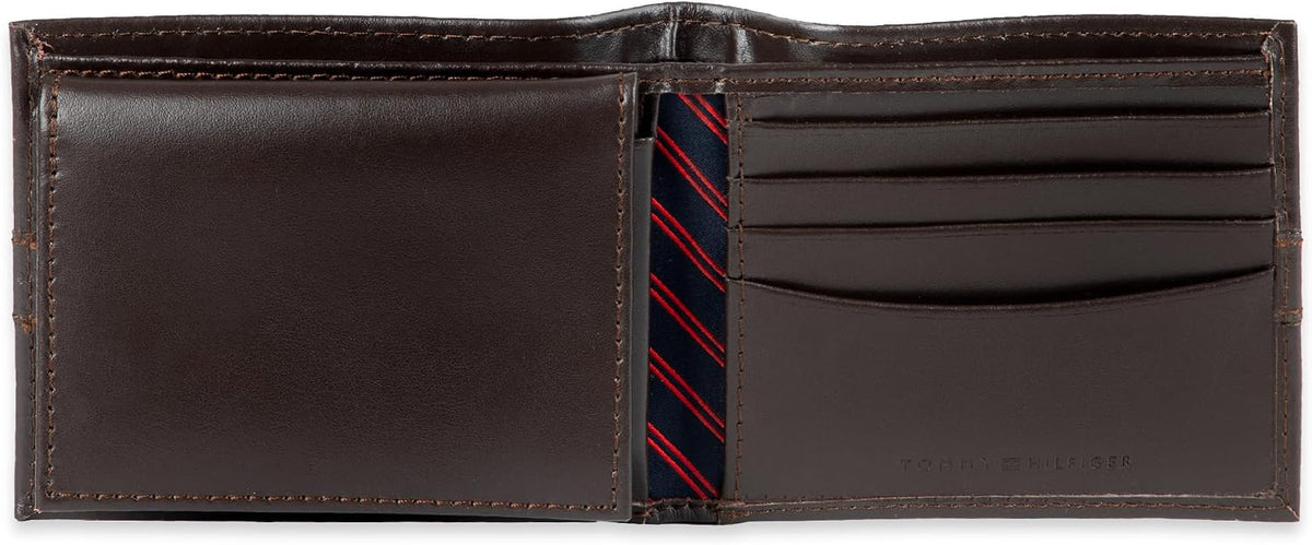 Tommy Hilfiger Cartera Passcase para hombre con ventana de identifi...