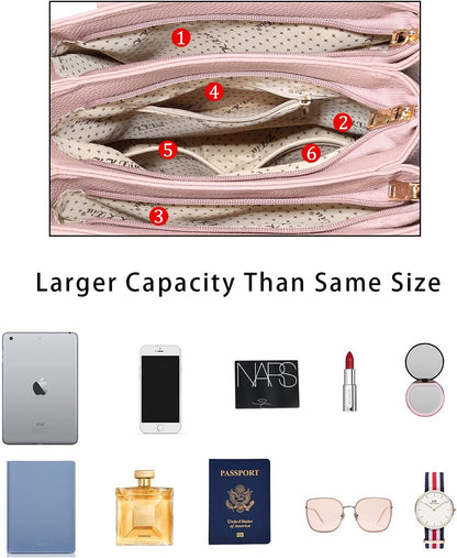 KKXIU Monederos y bolsos para mujer, Bolso tipo cartera con asa sup...
