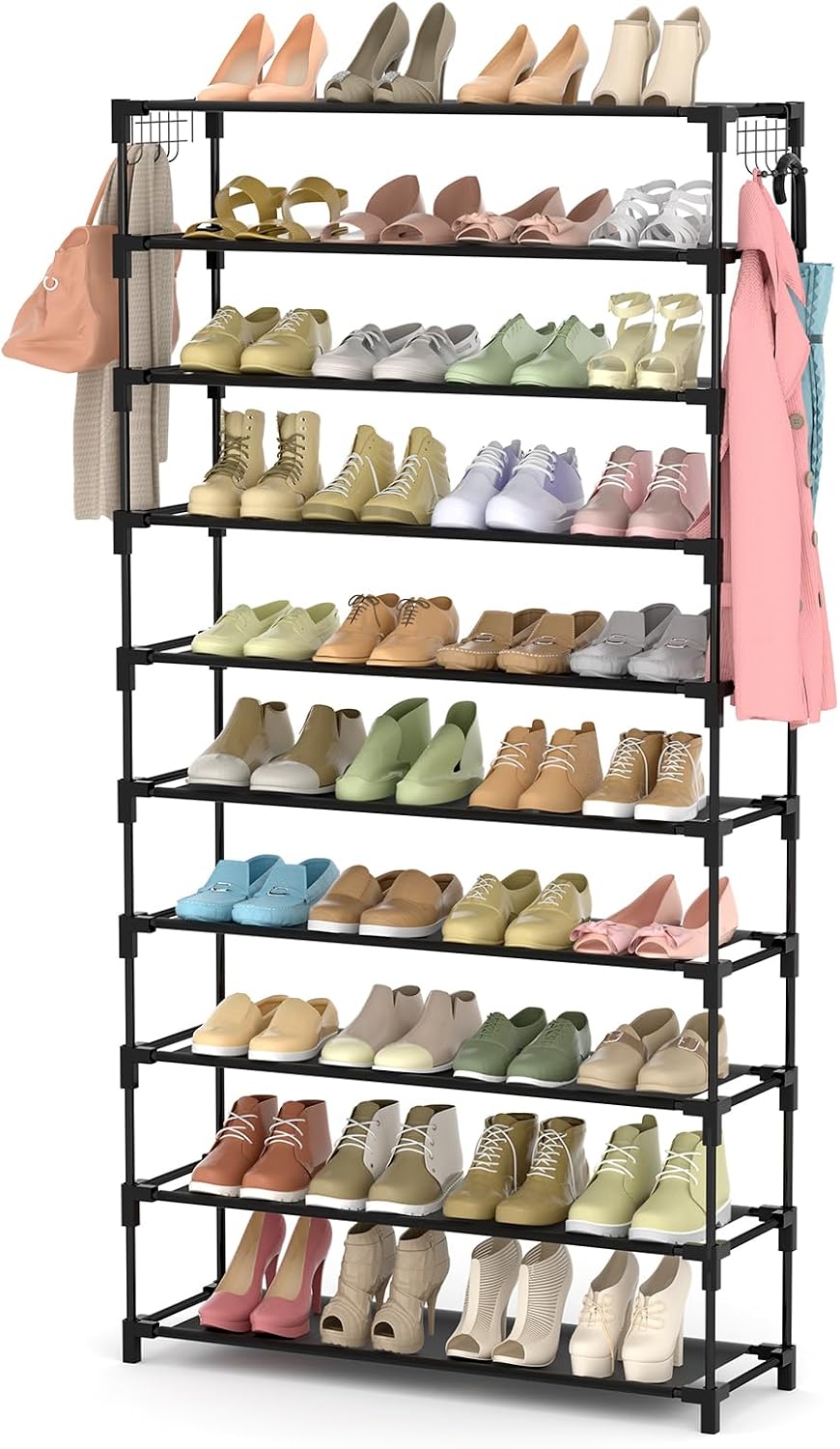 LANTEFUL Zapatero de 10 Niveles 50 Pares Organizador de Zapatos Alt...