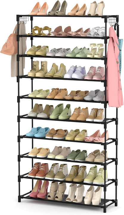 LANTEFUL Zapatero de 10 Niveles 50 Pares Organizador de Zapatos Alt...
