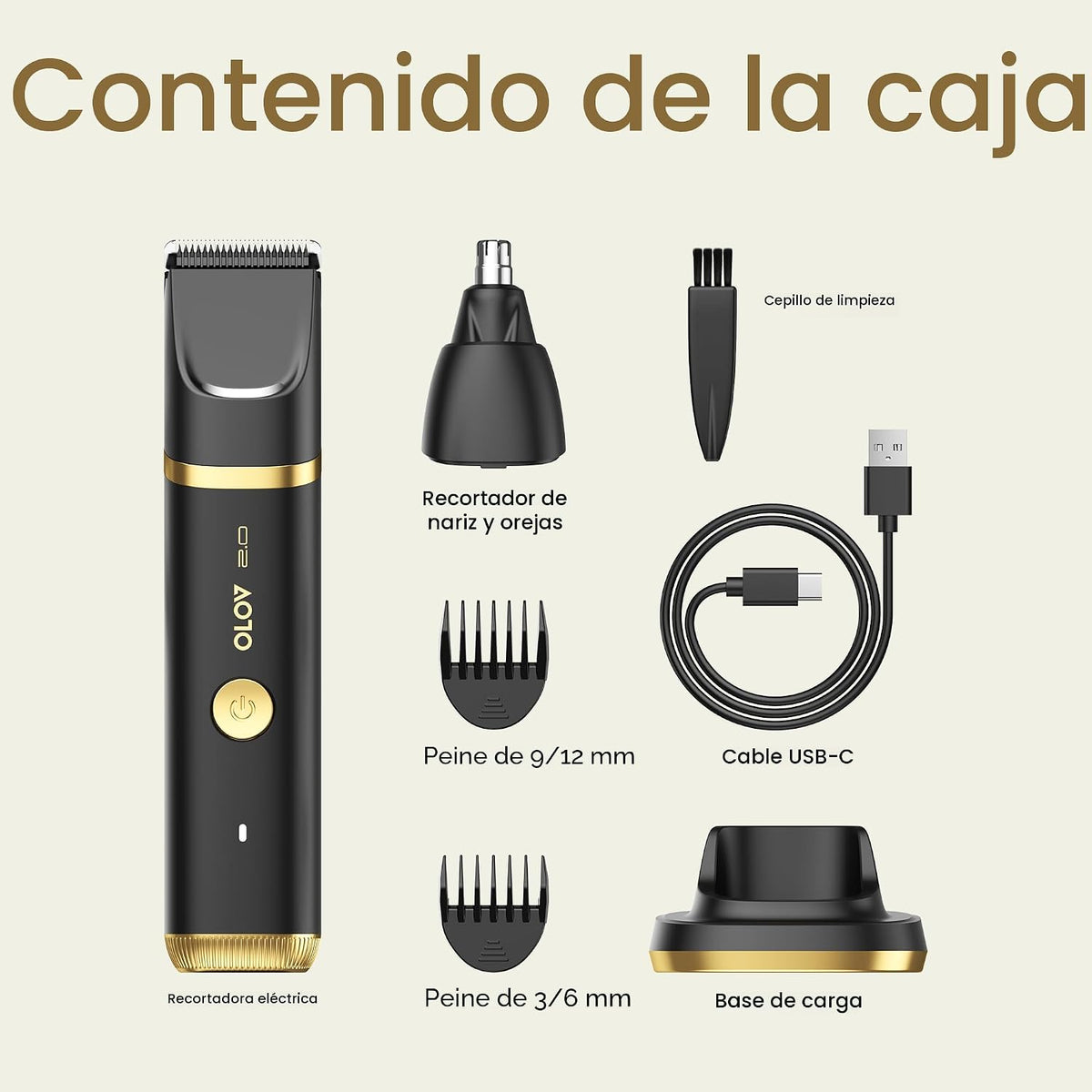Recortadora de vello púbico y corporal para hombres - Afeitadora el...
