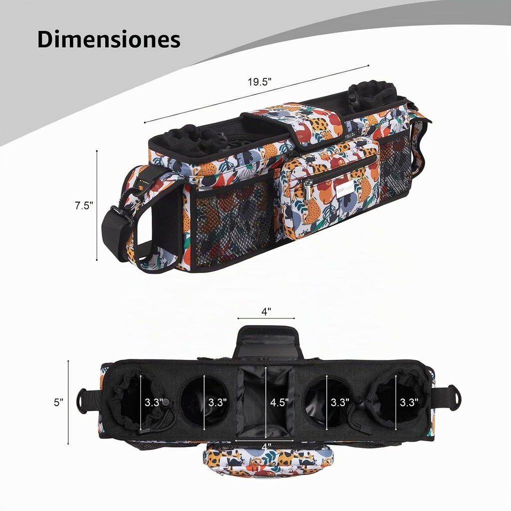 TOPDesign Organizador universal para cochecito de bebé, carrito dob...