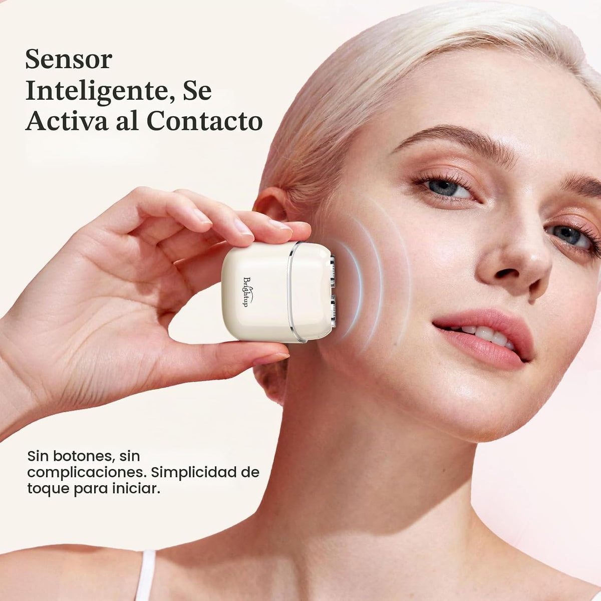 Brightup Depilación facial para mujeres - Afeitadora sin dolor para...