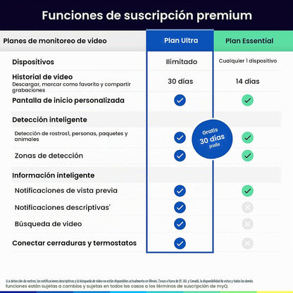 myQ - Cámara de seguridad enchufable para interiores Gen 2 \u2013 C...
