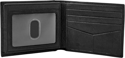 Fossil Ingram - Cartera de piel con bloqueo RFID, plegable, con ide...