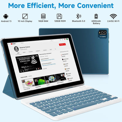 IWEGGO Tablet Android 15, 10 pulgadas, 18 GB de RAM+128 GB de ROM\/...