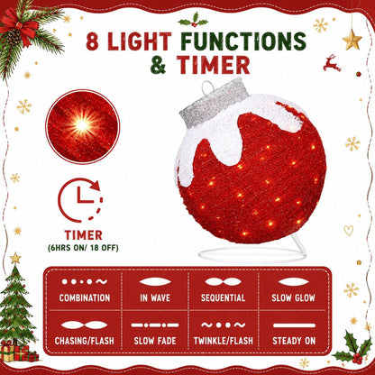Adornos de Navidad para exteriores, decoración de bolas navideñas e...