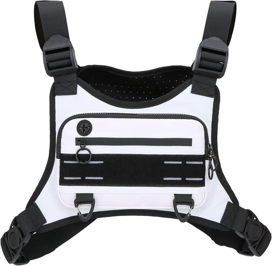 Muserise Bolsa de pecho deportiva para hombres y mujeres, resistent...