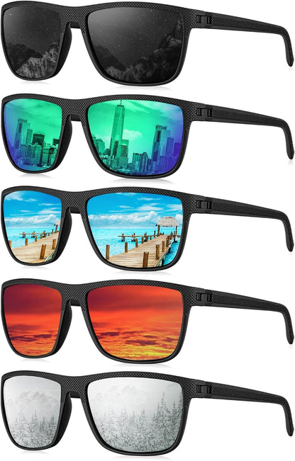 KALIYADI Gafas de sol polarizadas para hombre, gafas de sol clásica...