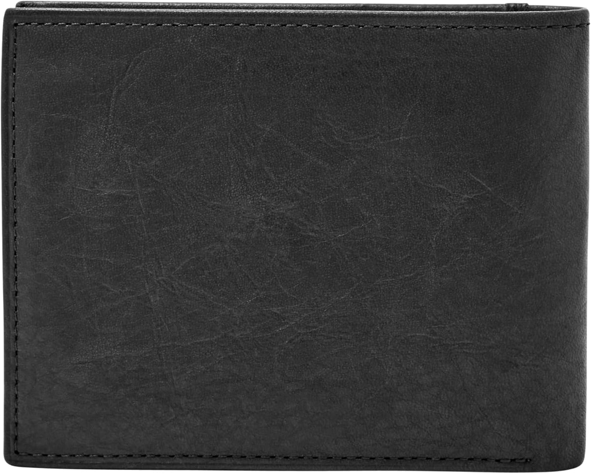 Fossil Ingram - Cartera de piel con bloqueo RFID, plegable, con ide...
