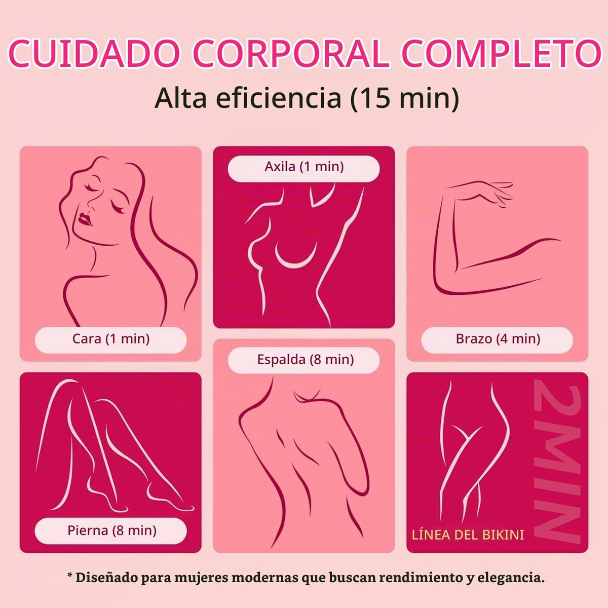 CoolHair Recortadora de bikini para mujer, maquinilla de afeitar el...