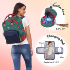 Dikaslon Mochila para pañales con cambiador portátil, artículos ese...