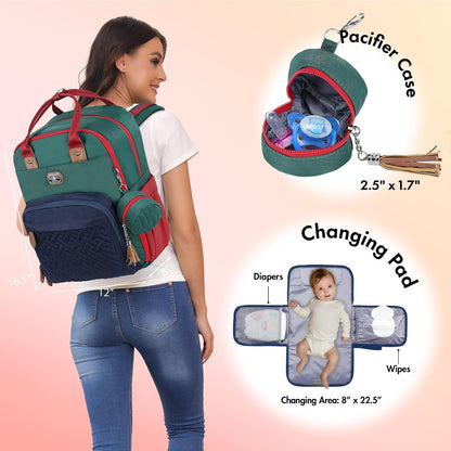 Dikaslon Mochila para pañales con cambiador portátil, artículos ese...