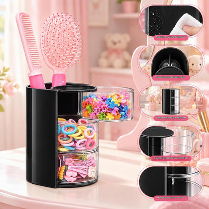 Luscinia Organizador de accesorios para el cabello con soporte para...