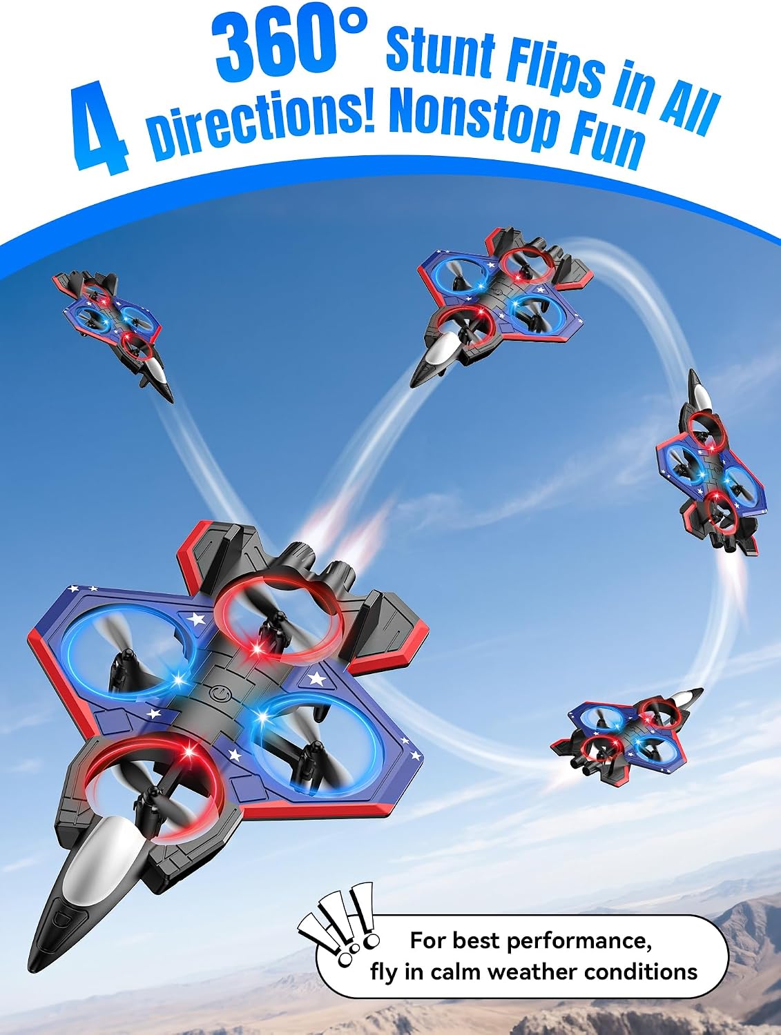 Avión RC para niños, avión con control remoto para niños y niñas, r...