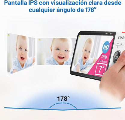 VTech VM919HD - Sistema de monitoreo de video con pantalla HD 720p...
