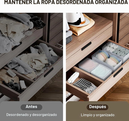 DIMJ Organizador de cajones para ropa, paquete de 15 unidades, orga...