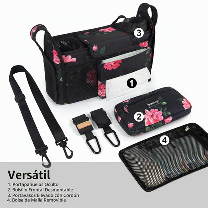 TOPDesign Organizador universal para cochecito de bebé, carrito de...