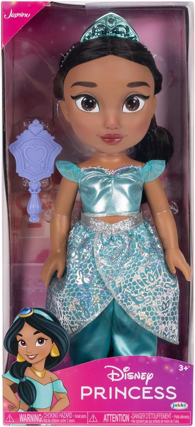 Disney Princess My Friend - Muñeca Jasmine de 14 pulgadas de alto,...