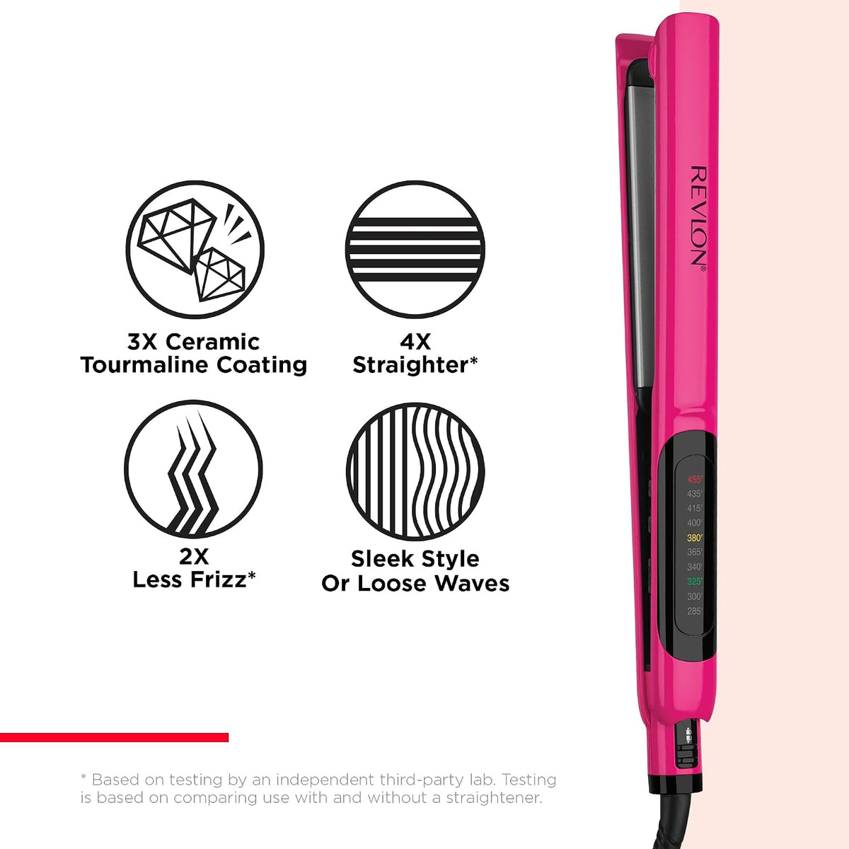 Revlon Plancha plana de cerámica Smooth Brilliance | Smooth Glide y...