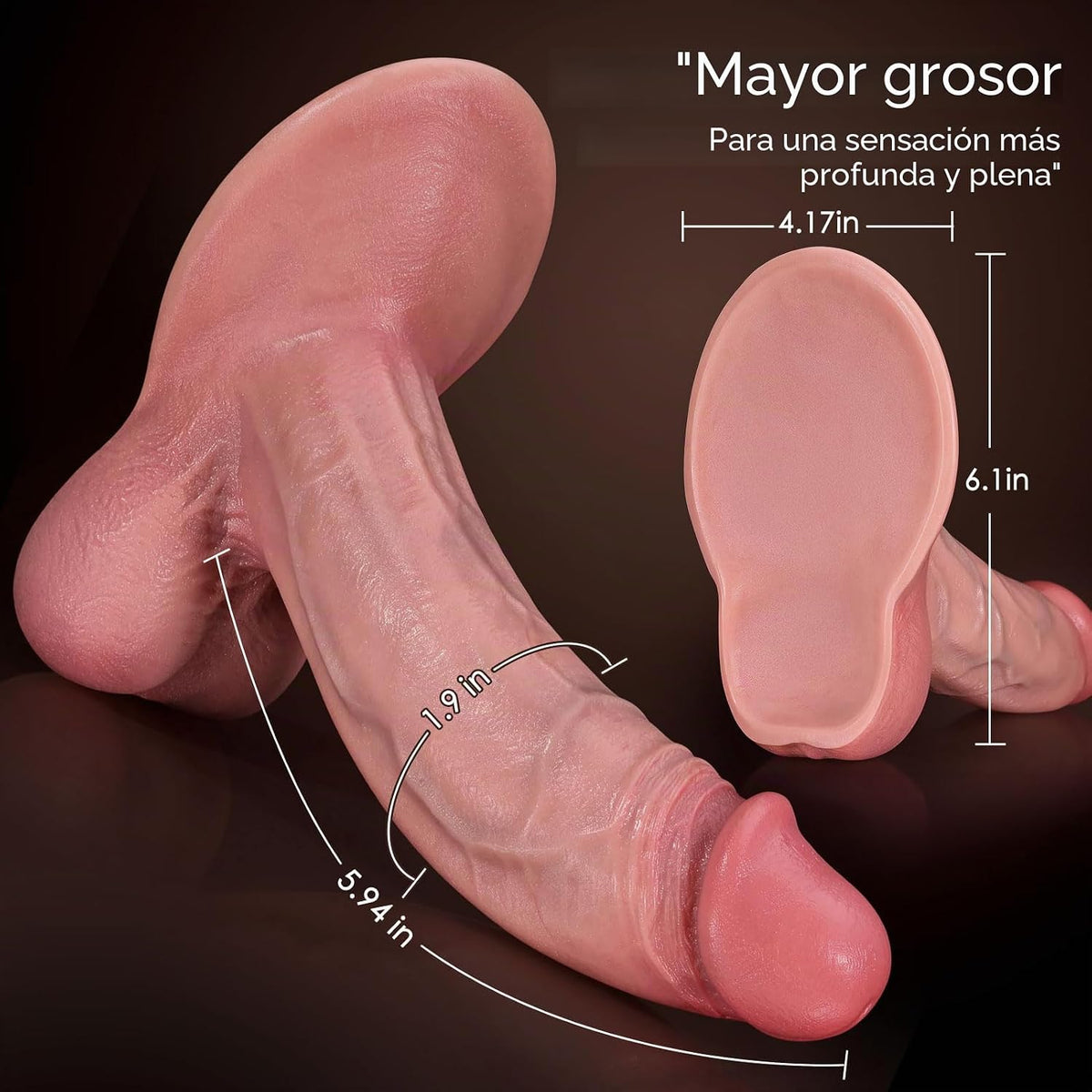Coocfan Juguetes sexuales consoladores de silicona de 7.1 pulgadas...