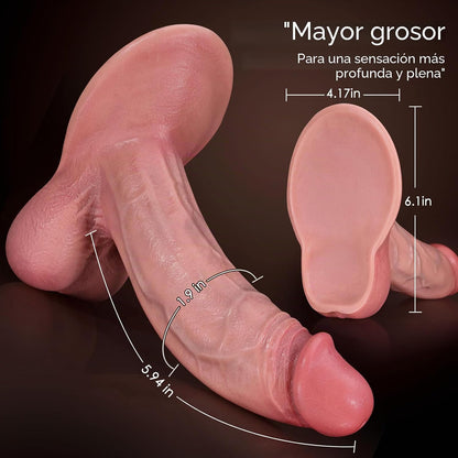 Coocfan Juguetes sexuales consoladores de silicona de 7.1 pulgadas...