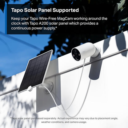 Tapo MagCam 2K+ Cámara de seguridad inalámbrica para exteriores, al...