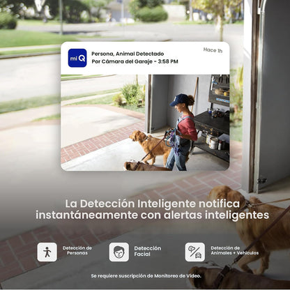 myQ Smart Garage - Cámara de seguridad de garaje - Video HD de 1080...