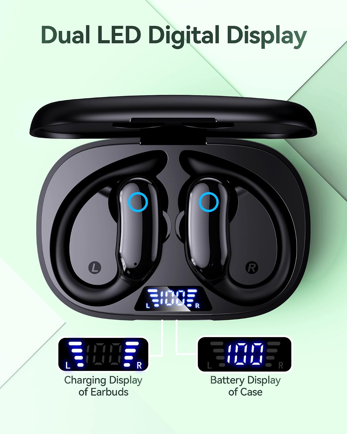 GNMN Auriculares inalámbricos con cancelación activa de ruido, repr...