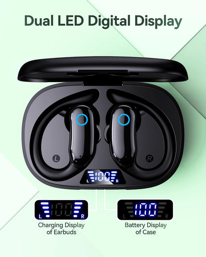 GNMN Auriculares inalámbricos con cancelación activa de ruido, repr...