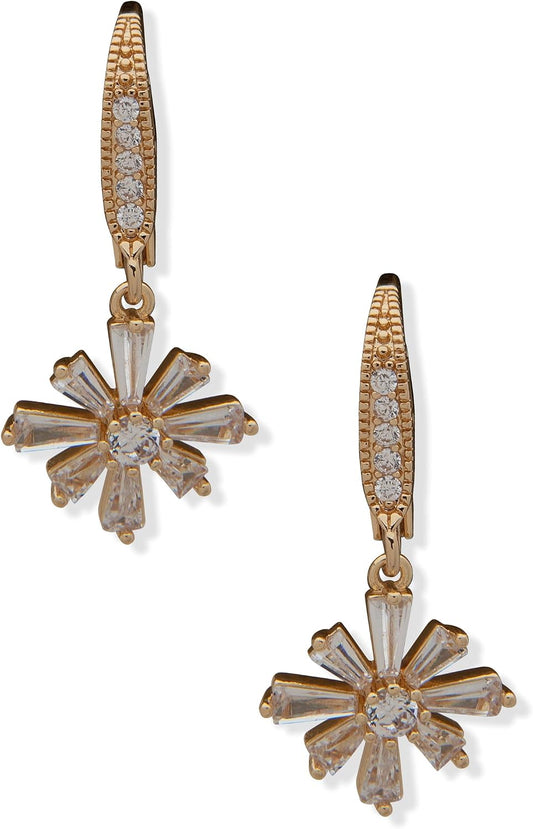 Anne Klein Pendientes de cristal para mujer, joyería de moda llamat...
