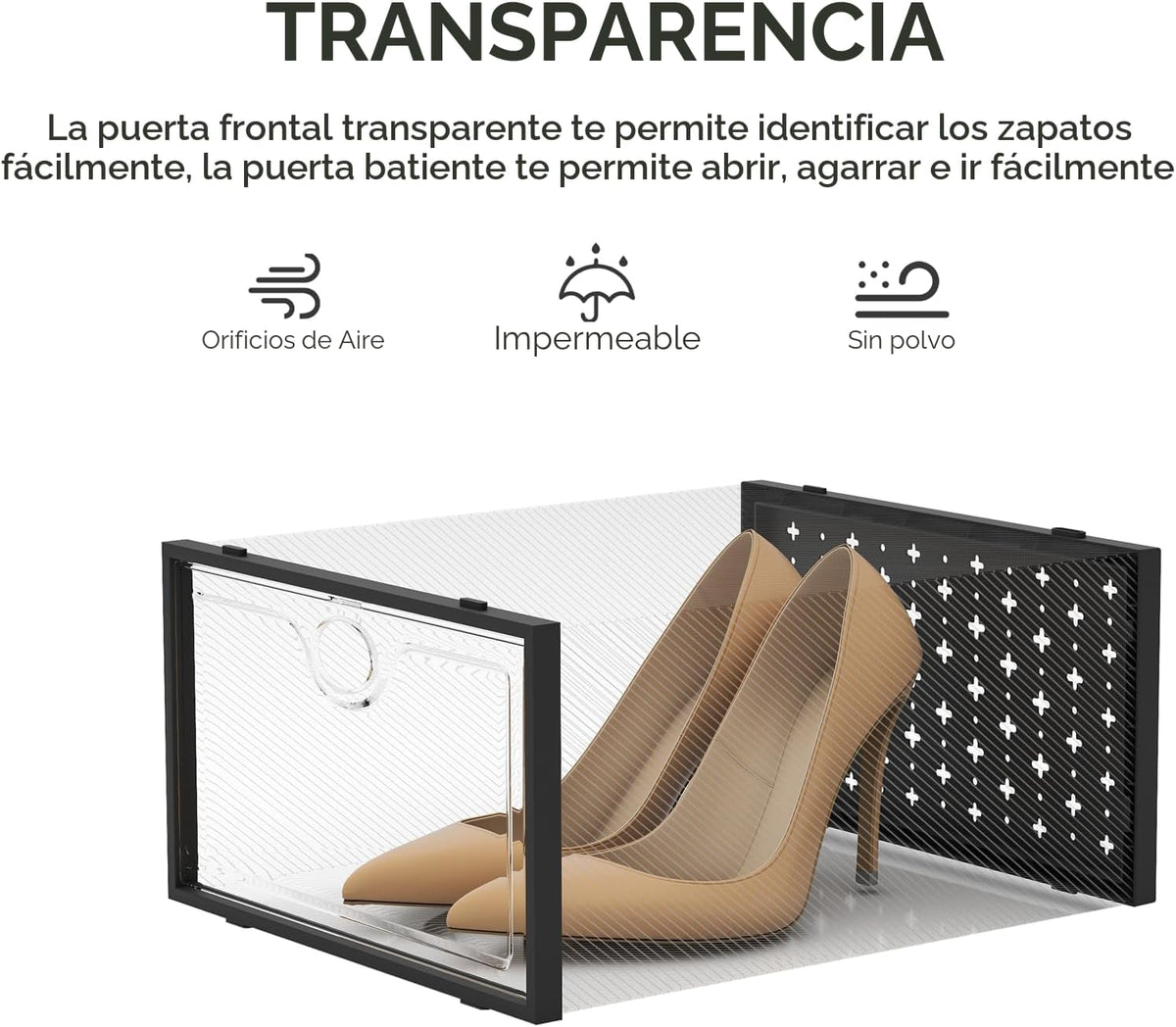 Pinkpum Paquete de 15 cajas de almacenamiento de zapatos grandes |...