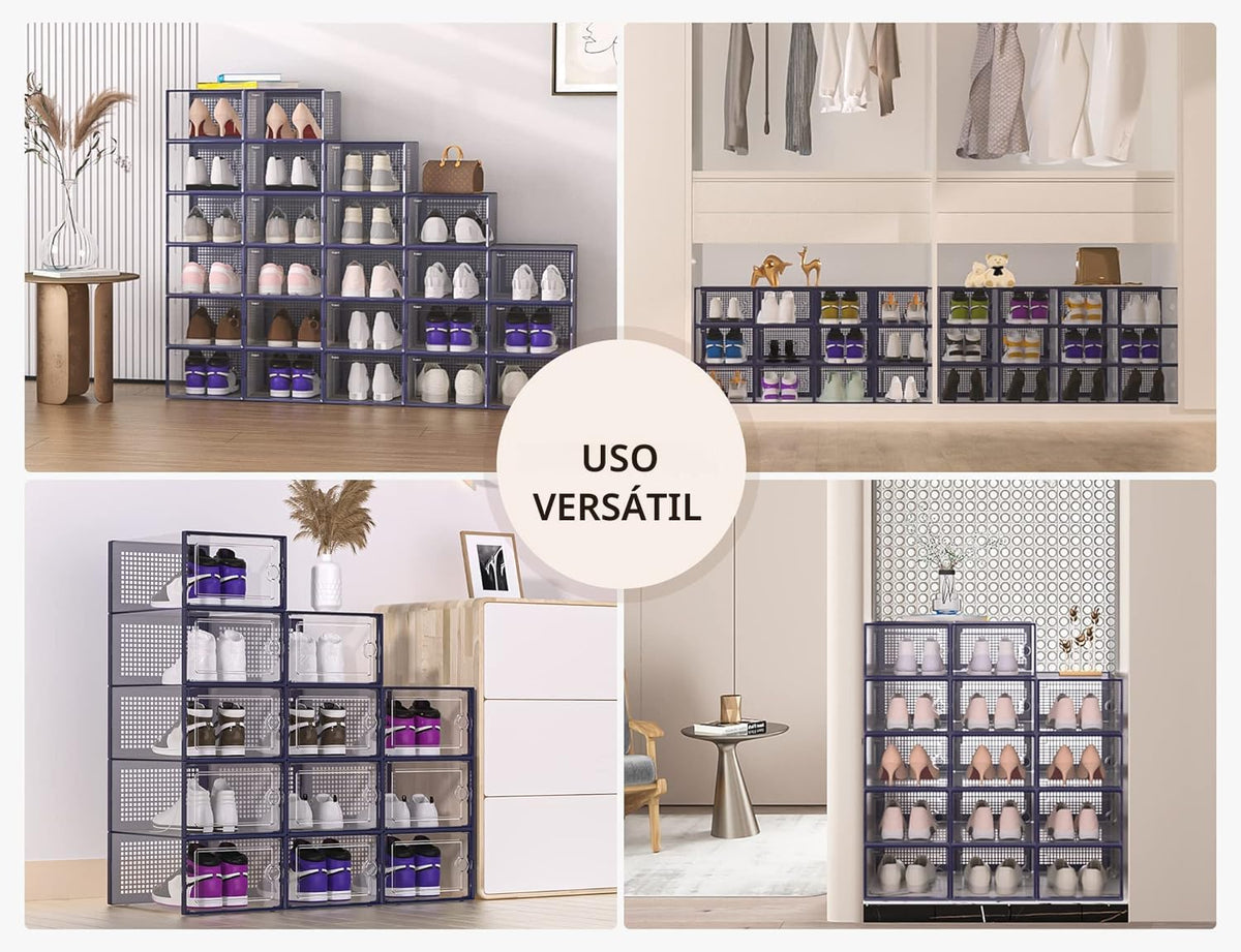 Kuject Cajas de almacenamiento de zapatos grandes, 12 unidades | Es...
