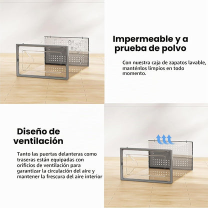 Foluck Caja de almacenamiento de zapatos, paquete de 15 organizador...