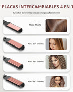 Santiway Crimpadora de cabello para mujer, juego de plancha de pelo...
