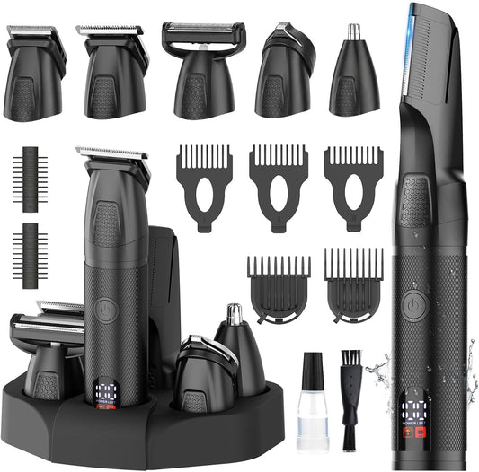 Bomxin Manscape - Cortadora de cuerpo y barba para hombres, imperme...