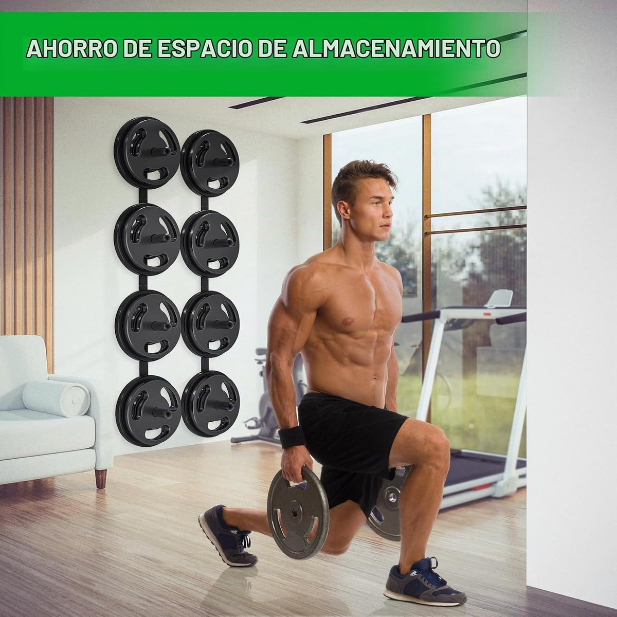 Kipika Estante de Almacenamiento para Discos de Peso - Soporte para...