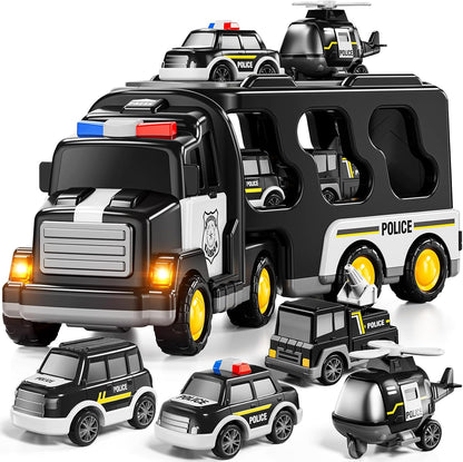 JUKUDAHU Camión de Policía de Juguete para Niños de 3 4 5 6 Años -...