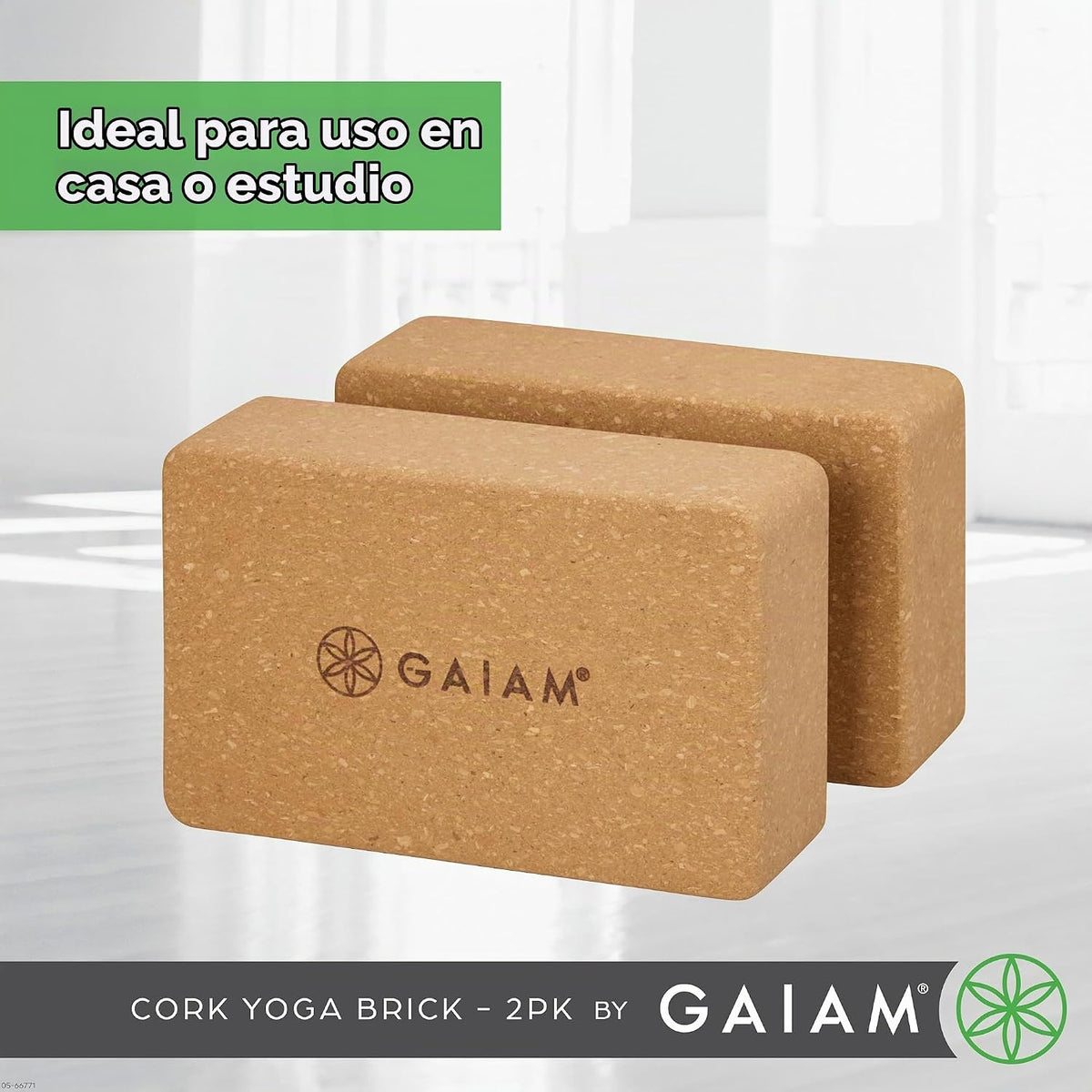 Gaiam Bloque de yoga \u2013 Espuma EVA sin látex \u2013 Superficie...